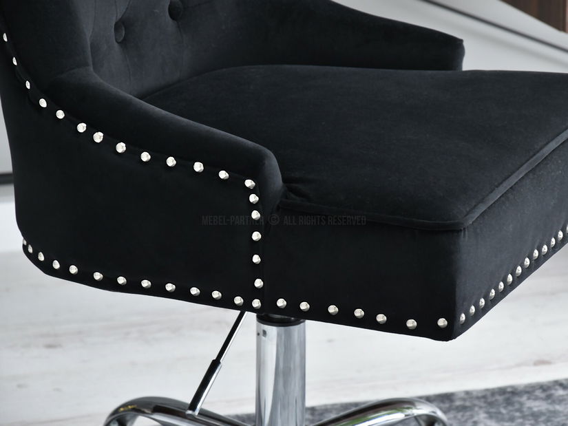 Scaun Sonia (negru + crom)