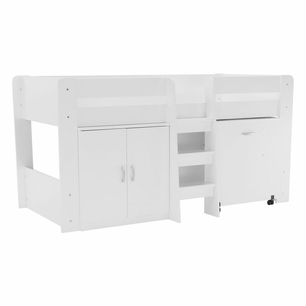 Dječji kombinirani krevet 90 cm Flann (bijela)