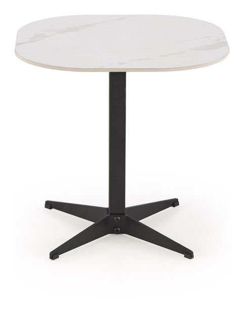Dohányzóasztal Bora S (fehér márvány + fekete)