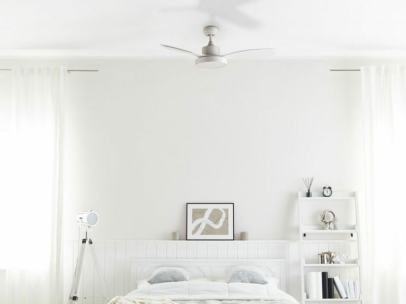 Ventilator de tavan cu iluminat Brunilda (alb)