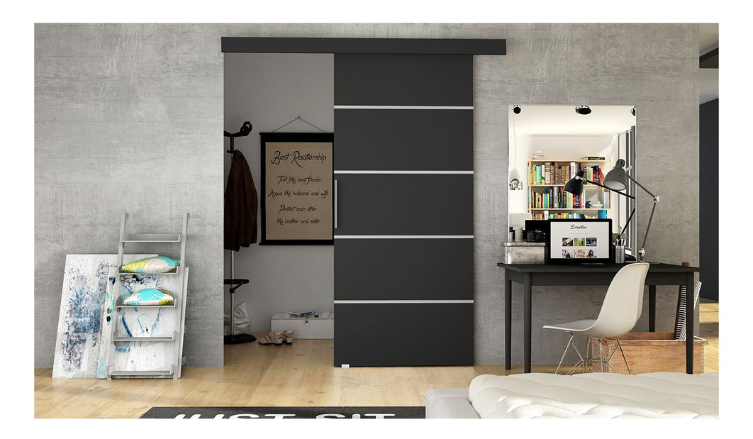 Klizna vrata Madrazo 3 (crna mat)