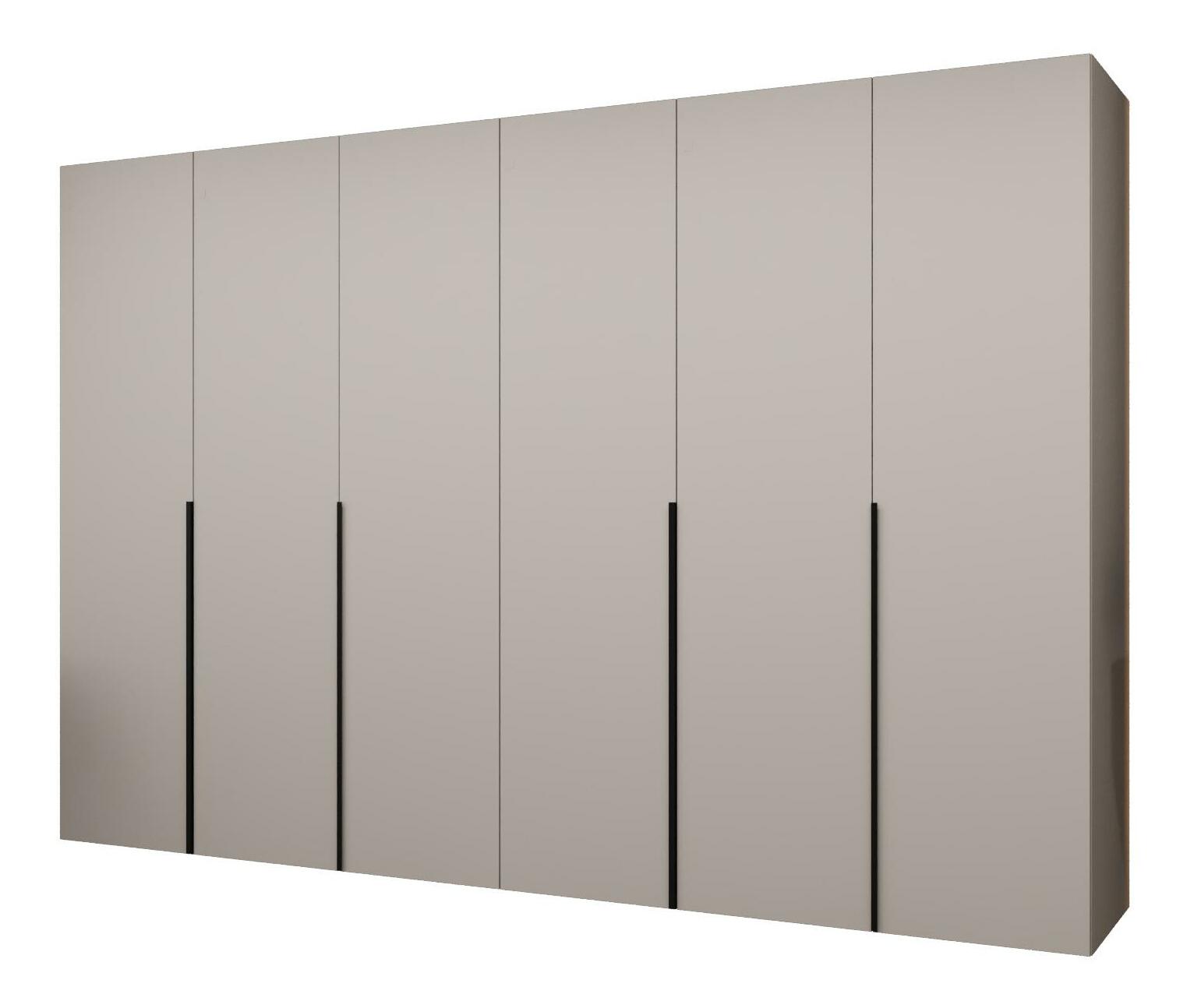 Šatníková skriňa 300 cm Alice 1 (kašmír + čierna)