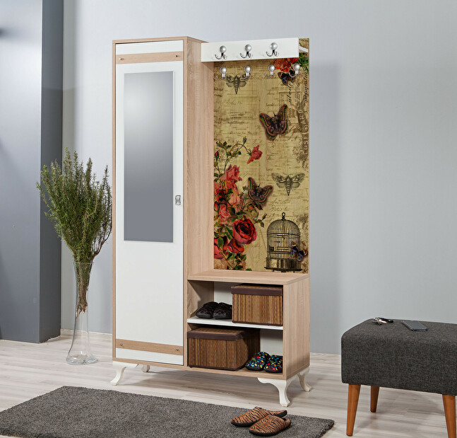 Mobilier hol Ivonne 734 (Stejar sonoma)