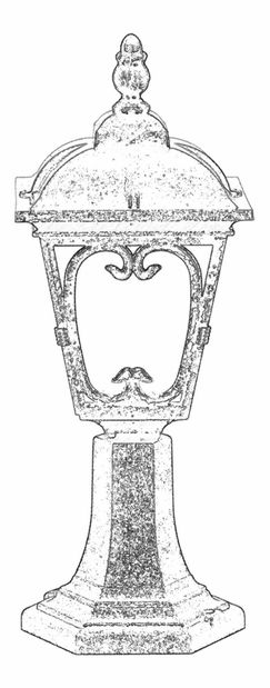 Vonkajšie nástenné svietidlo Braeden (hnedá)