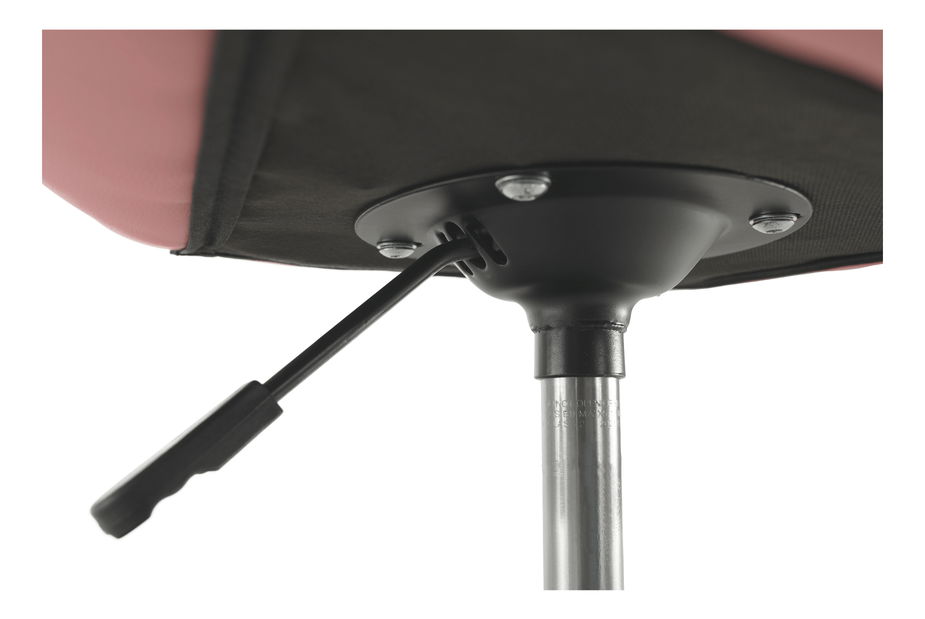 Kancelárske kreslo Asher (ružová + chróm)