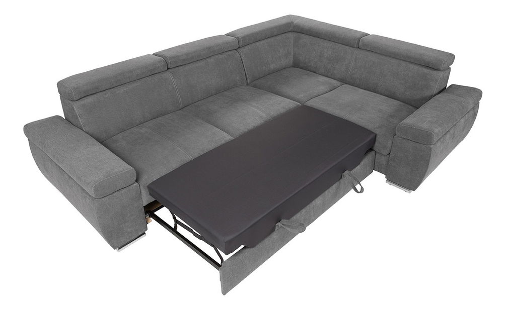 Rohová sedačka BRW Loft 2F.RECBK (svetlosivá) (P)