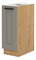 Dulap inferior de bucătărie Lucid 30 D CARGO BB (Stejar artisan + claygrey)