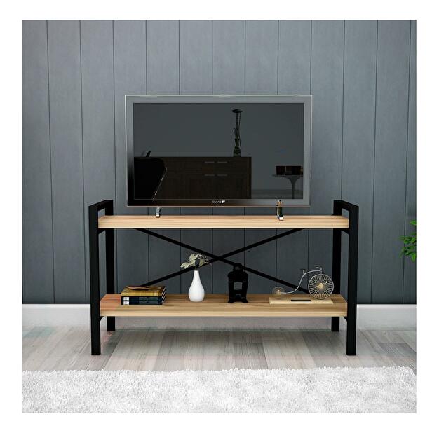 TV asztal Nevipe 4 (atlanti fenyő + fekete) 