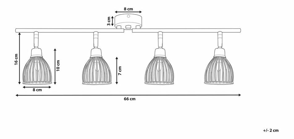 Závesná lampa Glendale (čierna)