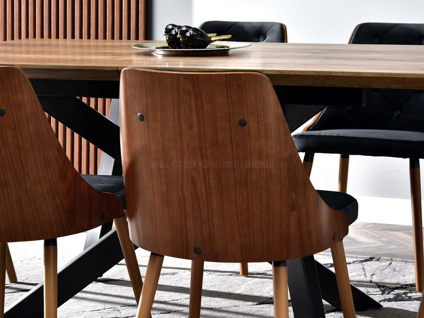 Stolička Mira (orech tmavý + orech)