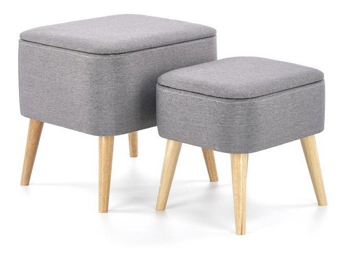 Set 2 ks. taburetiek Puena (sivá)