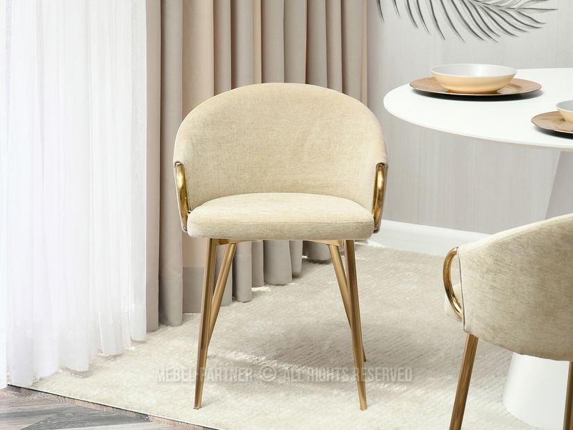 Scaun Carma K (crem + auriu)