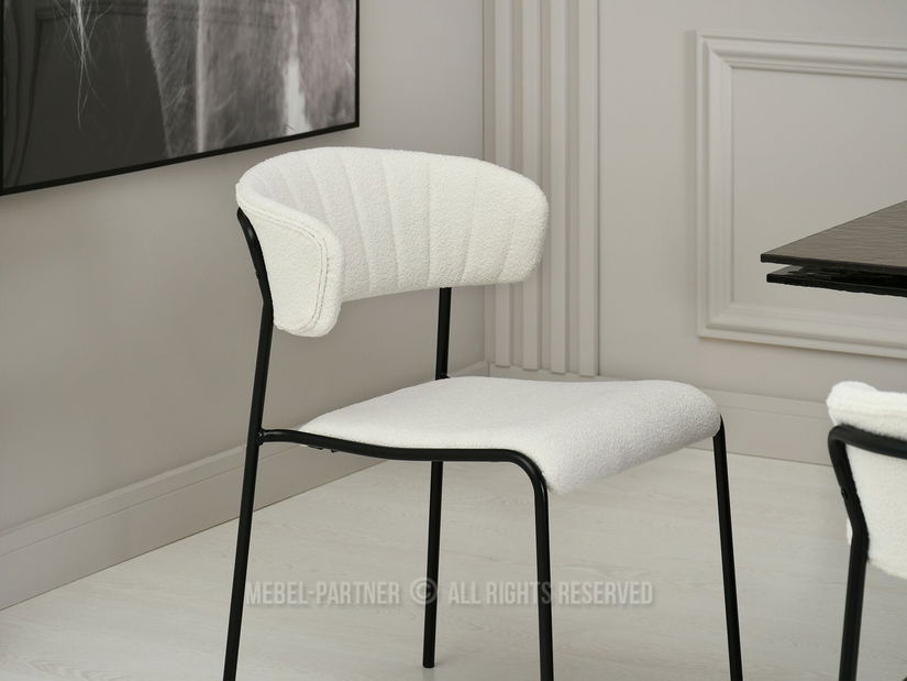 Stolička Nora (krémová + čierna)