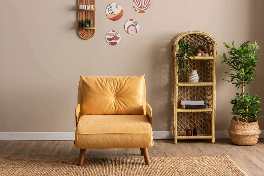 Fotoliu Como cu (muștar)