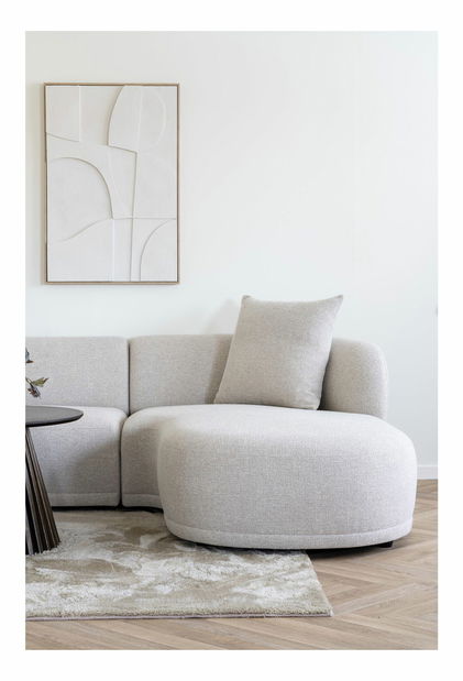 Rohová sedacia súprava (P) Kaveria (prírodná)