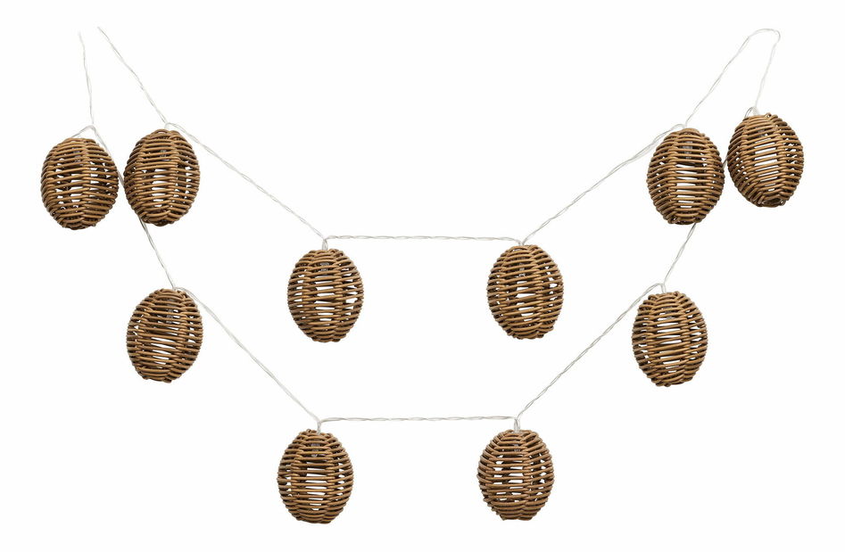 LED reťazové svetlo Canninaina (prírodná + čierna)