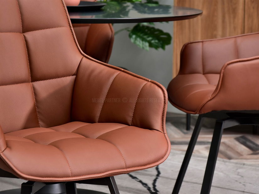 Stolička Aranbura (hnedá + čierna)