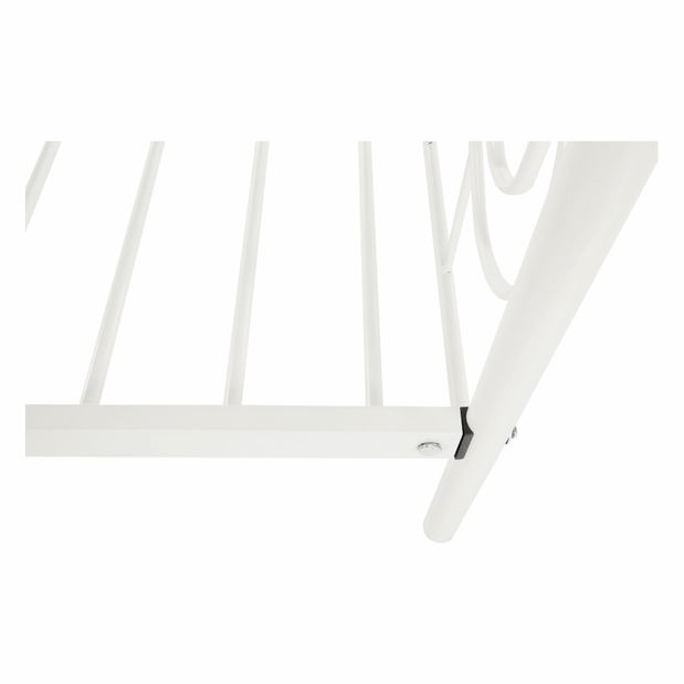 Egyszemélyes ágy 90 cm Danina (fehér) (ágyráccsal)