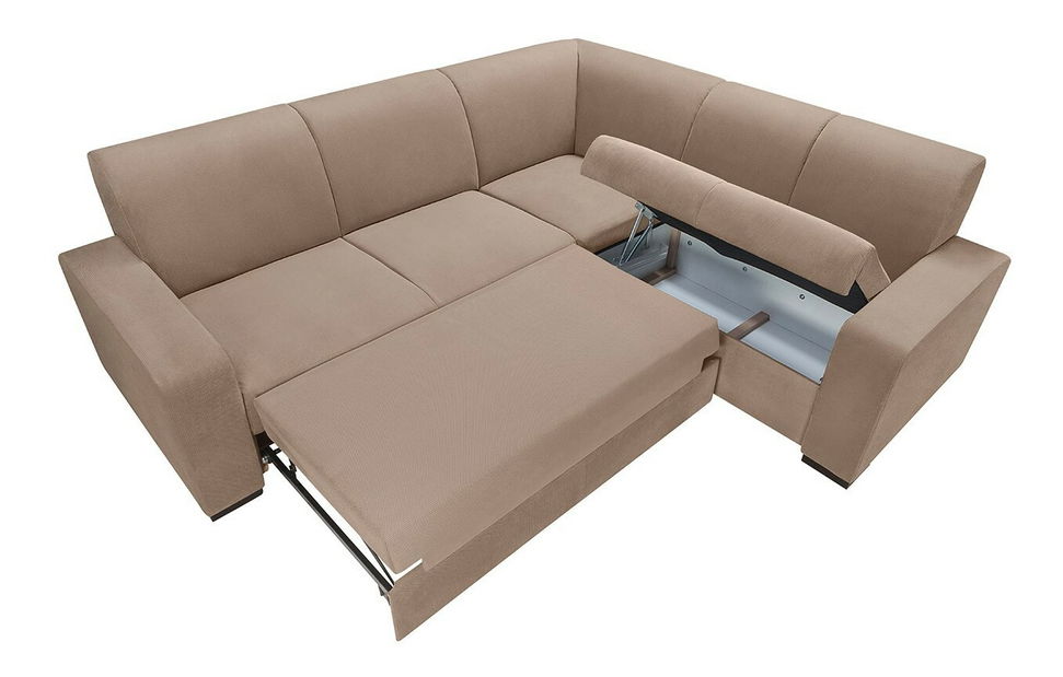 Rohová sedačka BRW Ryan II 2F E URCBK (hnedá) (L)