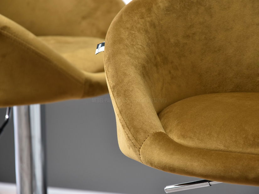 Stolica Hanzel (zlatna + krom)