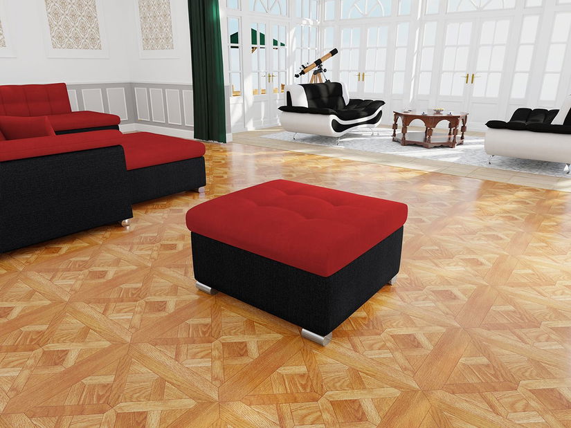 Taburetka Toneda malá (červená + čierna) 