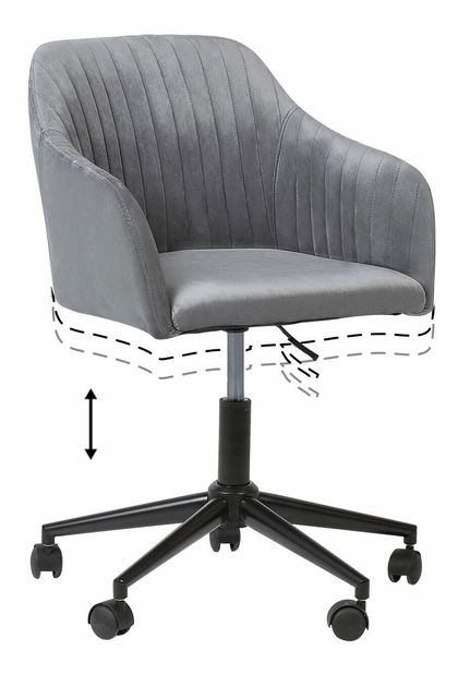 Kancelárske kreslo Vien (sivá)