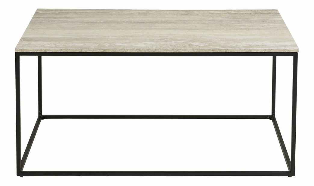 Konferenčný stolík Vistalia 6 (čierna + béžová)