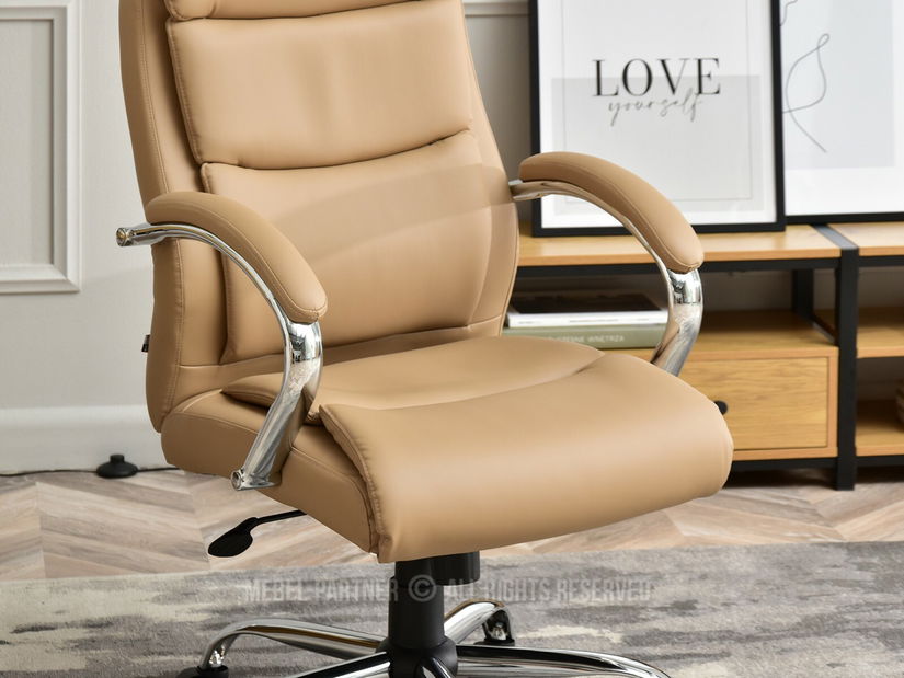 Fotoliu Luxus (bej + crom)