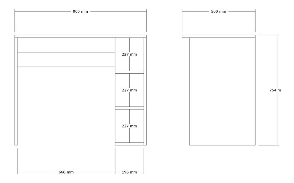 Masă PC Nulubo 2 (antracit) 