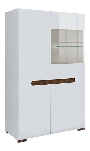 Vitrinek szekrény Avril REG1W1D/14/9 (világítással)