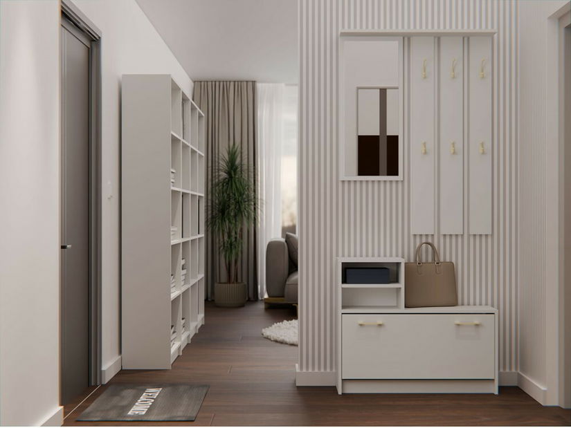 Predsieňová zostava Vayan 1 (kašmír) (so zrkadlom)