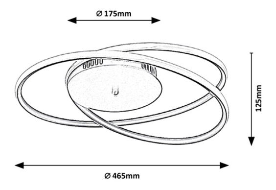 Mennyezeti lámpa Marrite (arany + fekete)