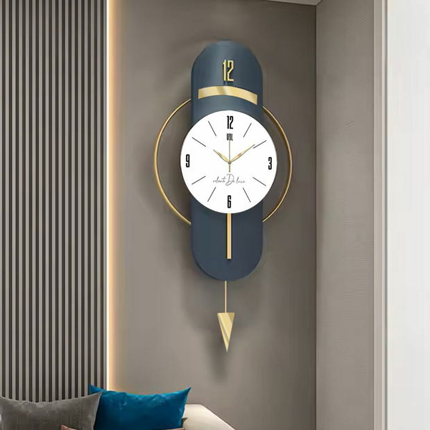 Nástenné hodiny Vlnia (námornícka modrá)