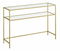 Konzolový stolík Byat 4 (zlatá + sklo)