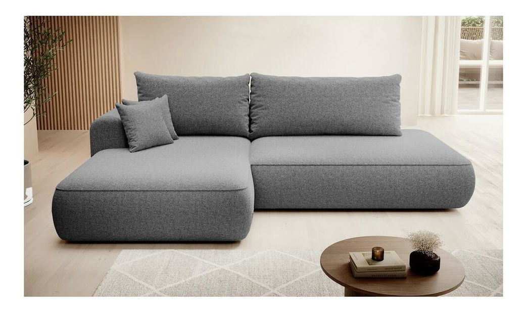 Kutna garnitura Fergie (L) (siva + crna)