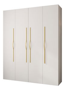 Ruhásszekrény 200 cm Carmela 50-2 (fehér + arany)