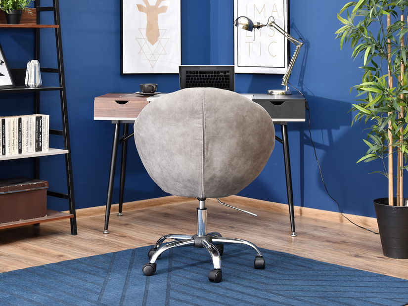 Fotelja Lush 4 (siva + krom)