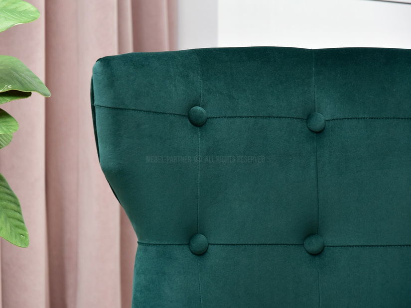 Fotelja Elza (zelena + krom)