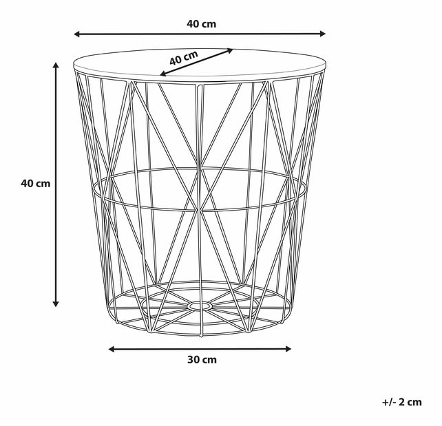 Stolić za kavu Lamwo (bijela) *rasprodaja