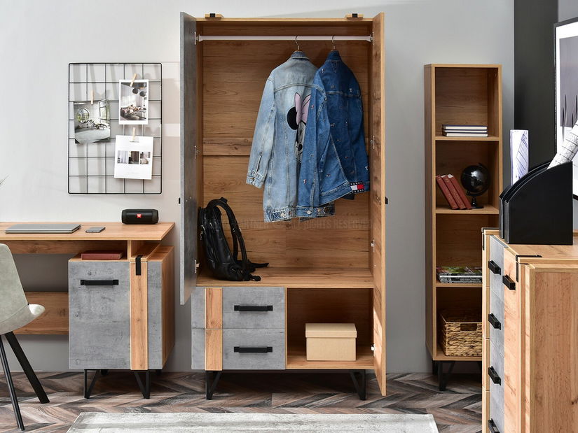 Mobilier living Subrayado 03 (stejar + negru)