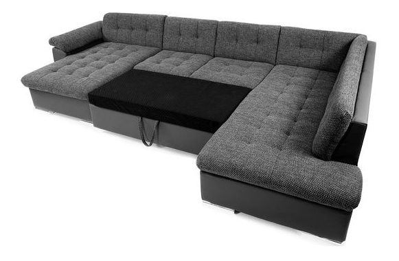 Sarok ülőgarnitúra Talia (fehér + sötétszürke)