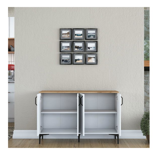 Dulap Jenaretta 162 (alb + nuc)