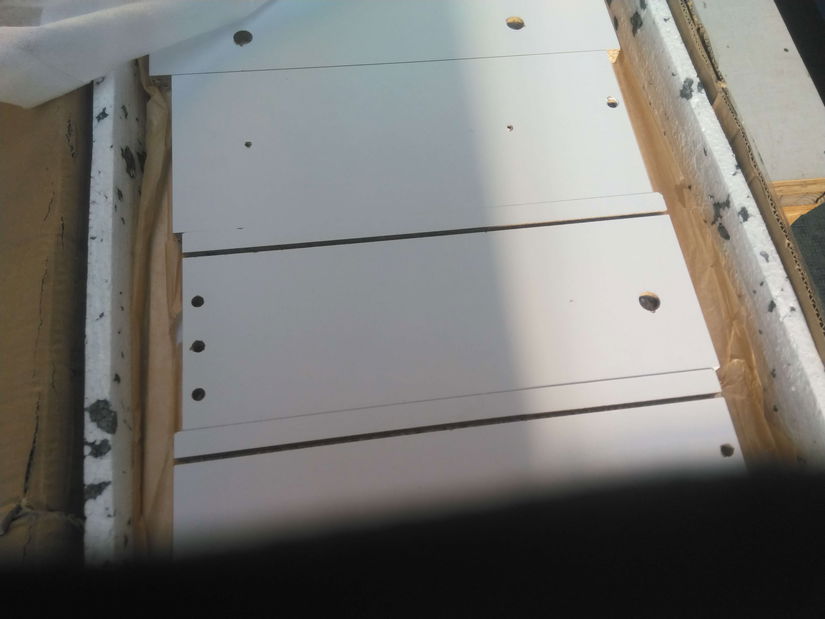 Dulap TV Sanna 180 3S3K RTV (alb diamantat mat + stejar sonoma) *resigilat