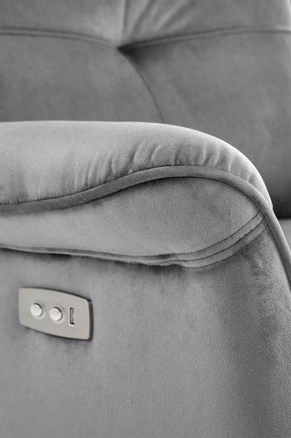 Fotoliu extensibil Shane (gri)