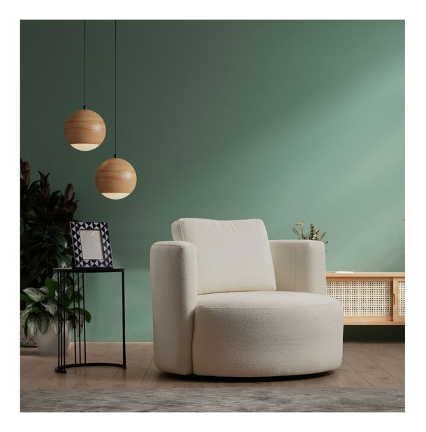 Fotel Asenotto (krém)