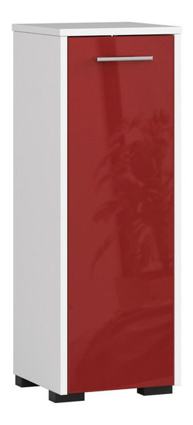 Dulap de baie Farid TYP1 (Roșu lucios)