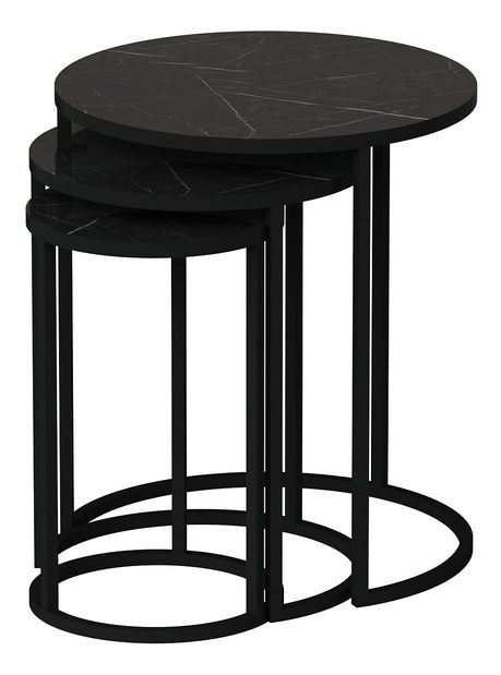 Set măsuțe de cafea Gimme (Negru)