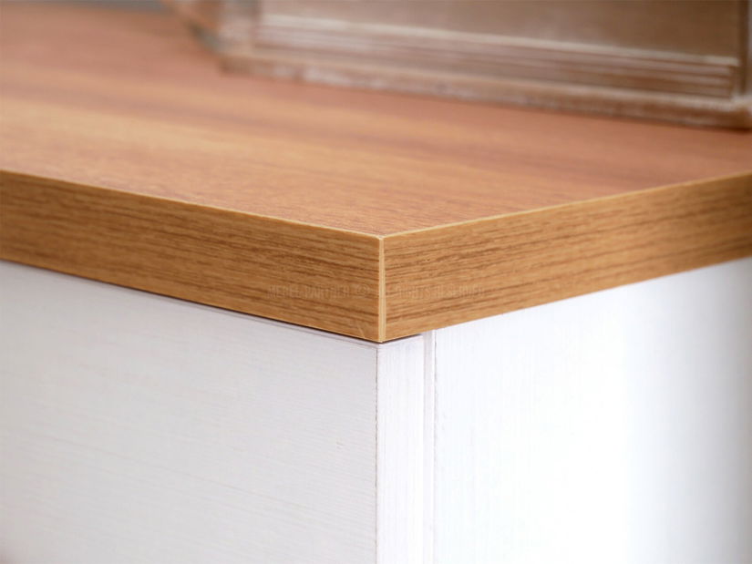 Noptieră Balones BG15 (alb + stejar)