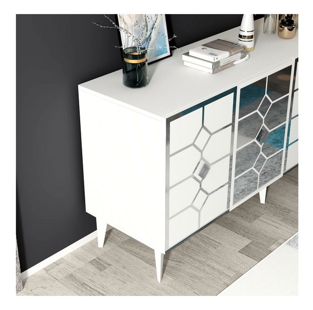 Skrinka Kavesi 1 (biela + strieborná) 