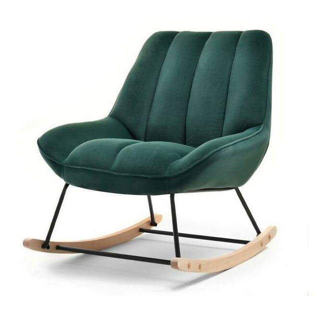 Fotel Bertie (zöld + fekete bükk)